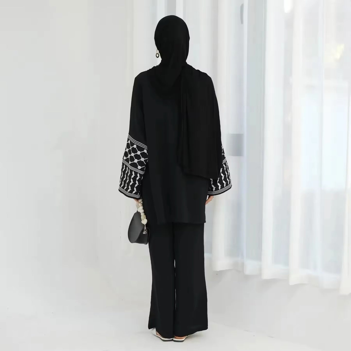 Elegant Set mit Stickdetails – Zweiteiliges Damen-Outfit