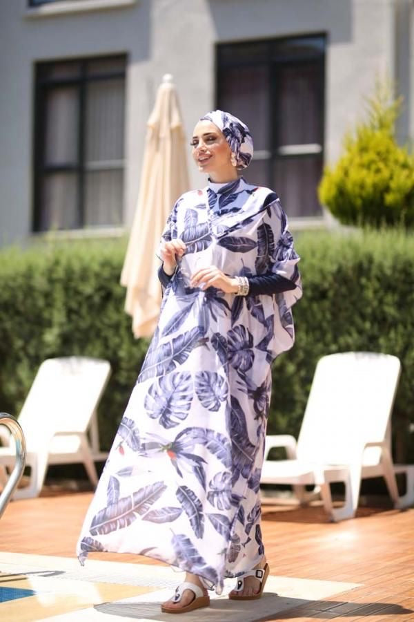 Aqua Veil Tropischer Burkini Überwurf