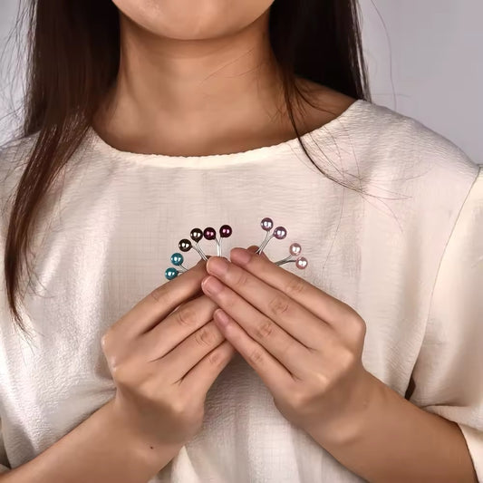 Stoffschonende Perlen-Hijab-Clips – Eleganter Halt ohne Nadeln