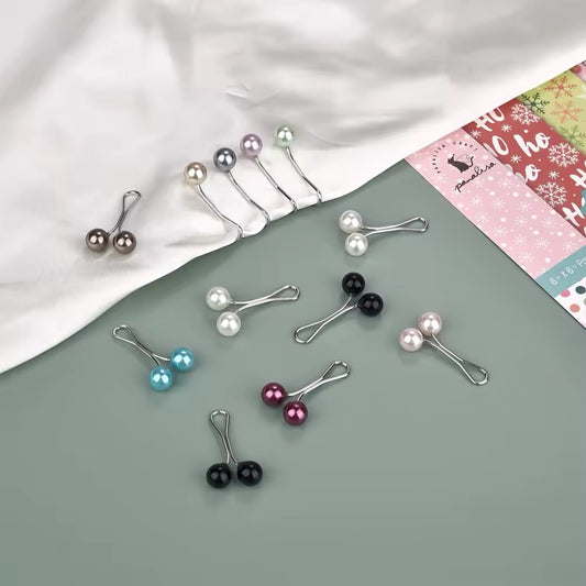 Stoffschonende Perlen-Hijab-Clips – Eleganter Halt ohne Nadeln