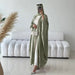 Luxuriöse Schimmer-Abaya aus Satin
