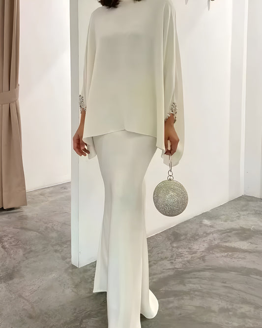 Grace Couture Elegantes Cape Ensemble