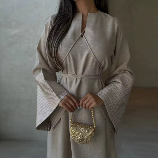 Kaftan Eleganza Maxikleid mit Statement-Ärmeln