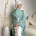 Abaya Lunar Elegance Stilvolle Abaya mit Halbmond-Stickerei