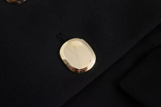 Elegante Damen Blazerjacke mit Goldknöpfen Zeitloser Chic