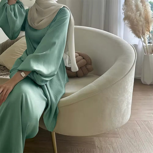 Eleganza Maxikleid Sommerlicher Beach-Look in Mintgrün
