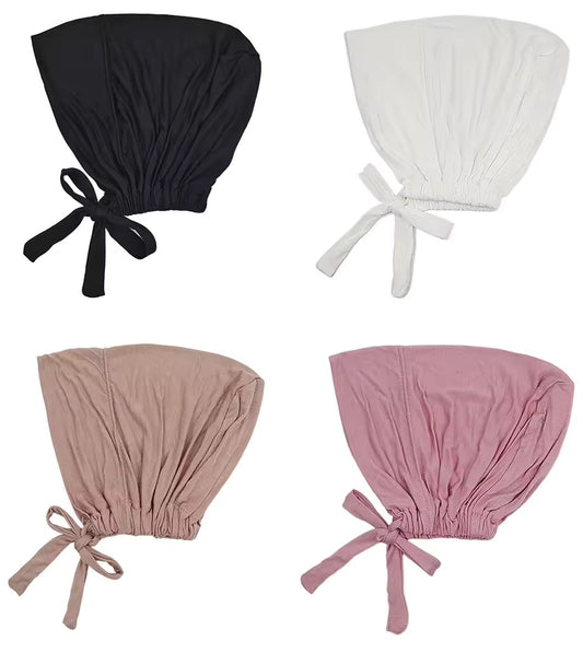 Bequeme und elegante Kopfbedeckung Stylische Krawatten Hijab Mützen