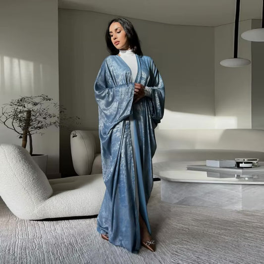 Luxuriöse Schimmer-Abaya aus Satin