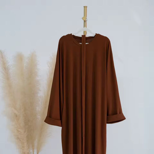 Abaya Elegance Flow Leichtes Maxikleid mit weitem Schnitt