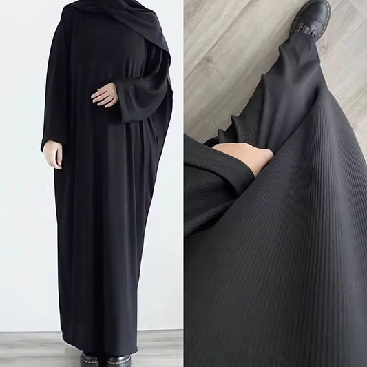 Abaya Elegance Flow Leichtes Maxikleid mit weitem Schnitt