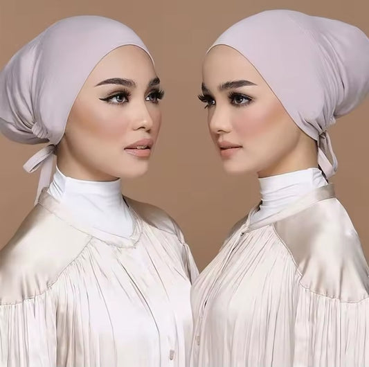 Bequeme und elegante Kopfbedeckung Stylische Krawatten Hijab Mützen