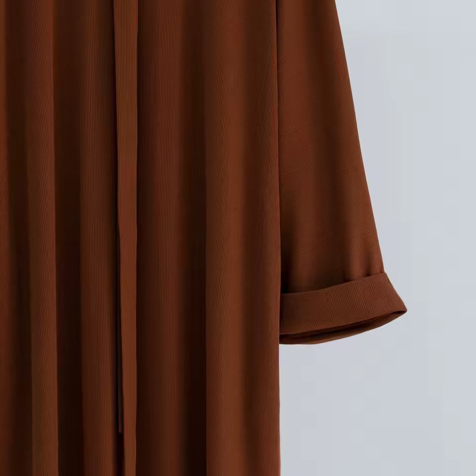 Abaya Elegance Flow Leichtes Maxikleid mit weitem Schnitt