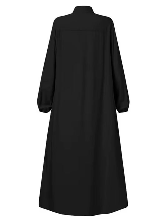 Maxi-Kleid mit Stehkragen Eleganz und Komfort