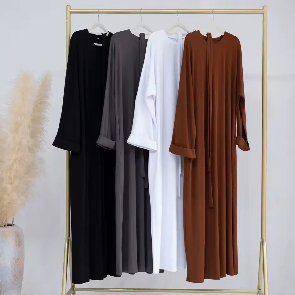 Abaya Elegance Flow Leichtes Maxikleid mit weitem Schnitt
