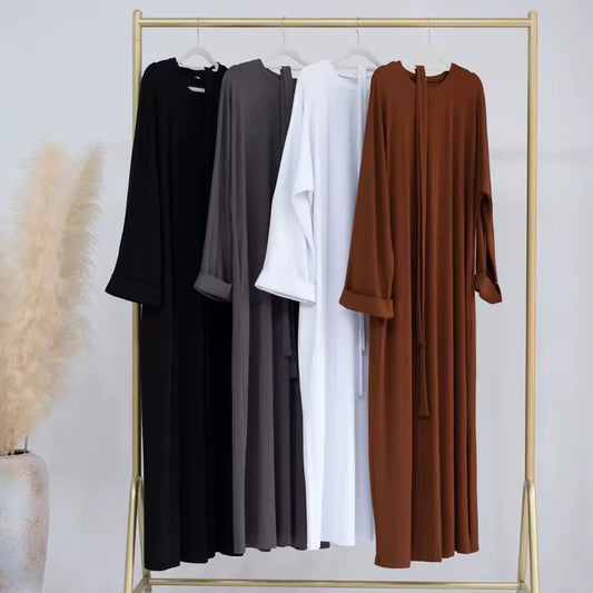 Abaya Elegance Flow Leichtes Maxikleid mit weitem Schnitt