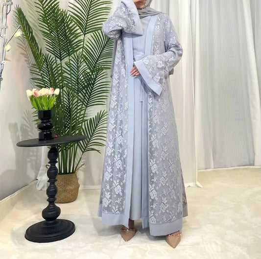 Elegante Spitzen-Abaya Sophia