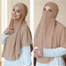 Hijab Noor Flexibler Hijab mit Niqab-Funktion
