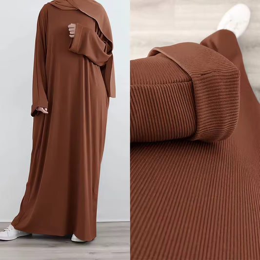 Abaya Elegance Flow Leichtes Maxikleid mit weitem Schnitt