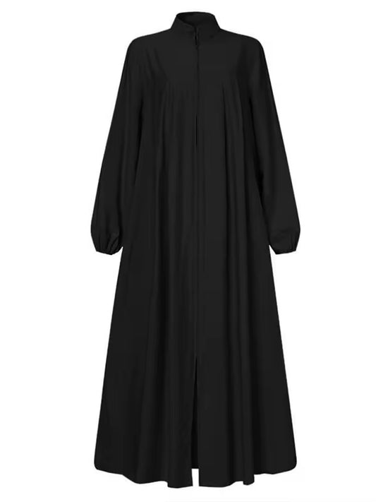Maxi-Kleid mit Stehkragen Eleganz und Komfort