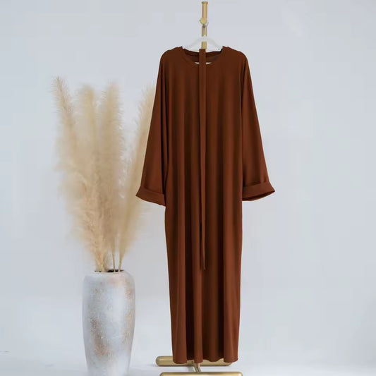 Abaya Elegance Flow Leichtes Maxikleid mit weitem Schnitt