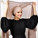Serenity Chic Satin Hijab in Schwarz, Weiß, Beige & Khaki