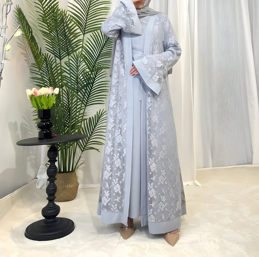 Elegante Spitzen-Abaya Sophia