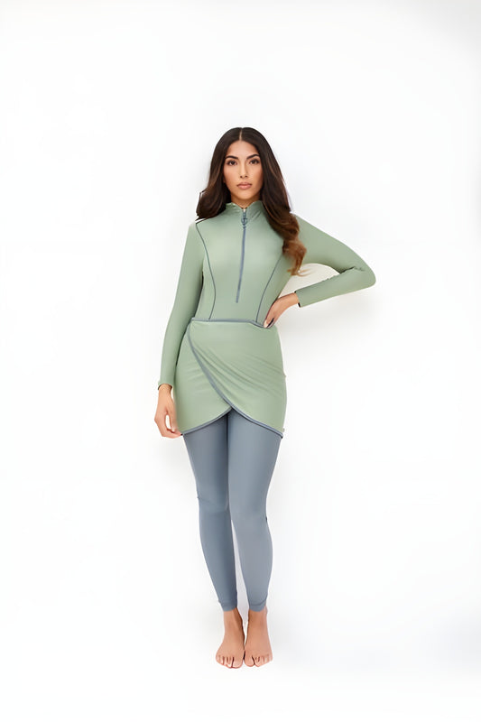 Zena SwimActive Modischer Schwimmanzug mit Leggings