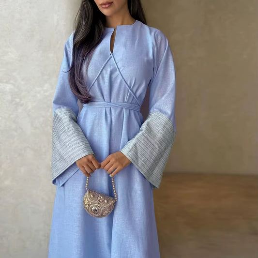 Kaftan Eleganza Maxikleid mit Statement-Ärmeln
