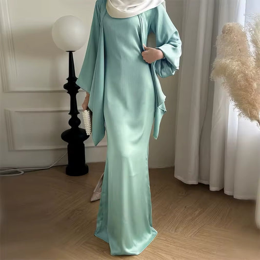 Eleganza Maxikleid Sommerlicher Beach-Look in Mintgrün