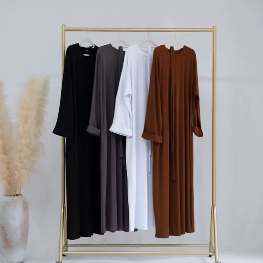 Abaya Elegance Flow Leichtes Maxikleid mit weitem Schnitt