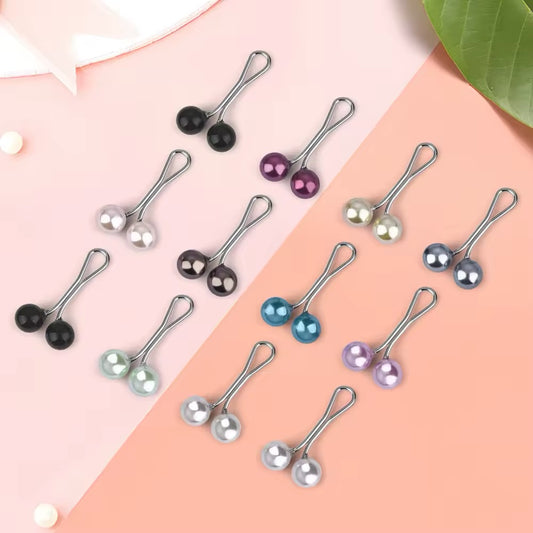 Stoffschonende Perlen-Hijab-Clips – Eleganter Halt ohne Nadeln