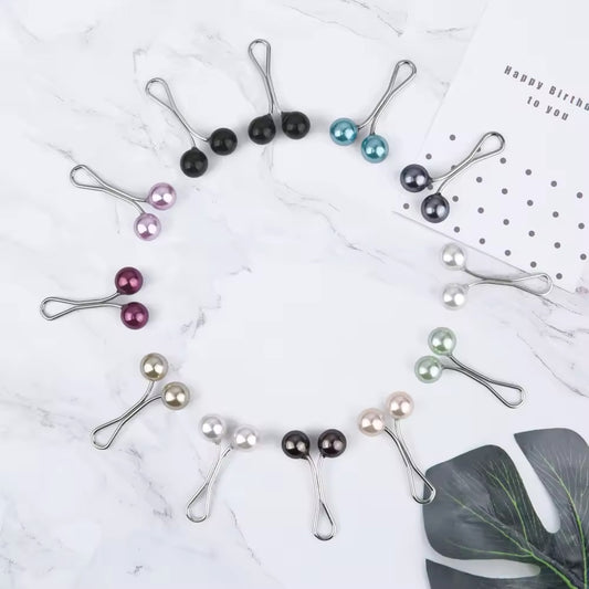 Stoffschonende Perlen-Hijab-Clips – Eleganter Halt ohne Nadeln