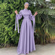Eid & Ramadan Maxikleid Lina Elegantes Festtagskleid mit Ballonärmeln