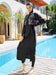 Eleganter Modest Badeanzug Noir Paisley