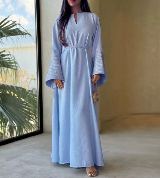 Kaftan Eleganza Maxikleid mit Statement-Ärmeln