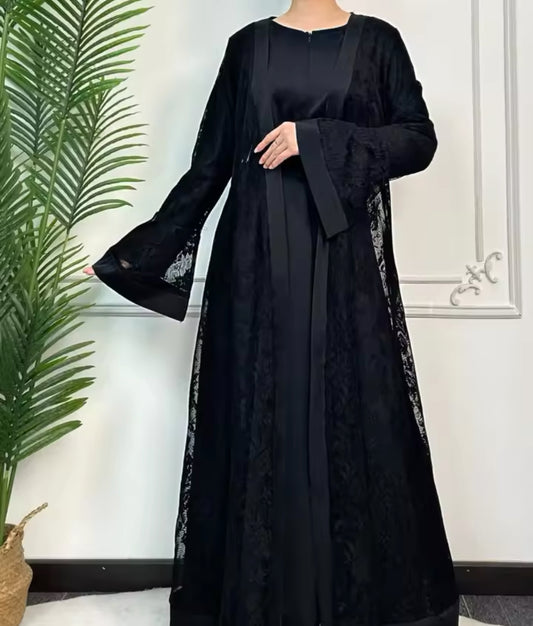 Elegante Spitzen-Abaya Sophia