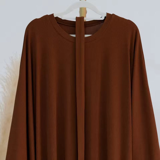 Abaya Elegance Flow Leichtes Maxikleid mit weitem Schnitt
