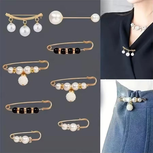 Elegante Sicherheitsnadeln mit Perlen und Strass Vielseitiger Schmuck für jeden Anlass