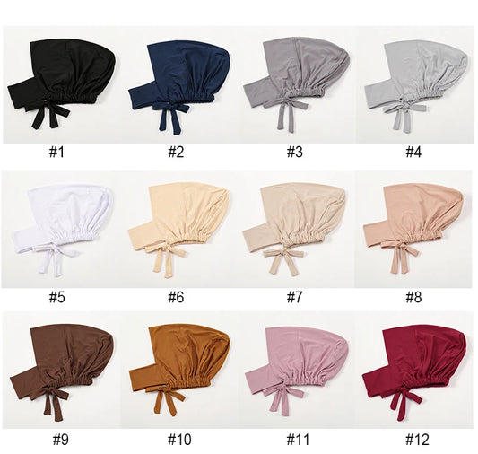 Solid hijab undercap