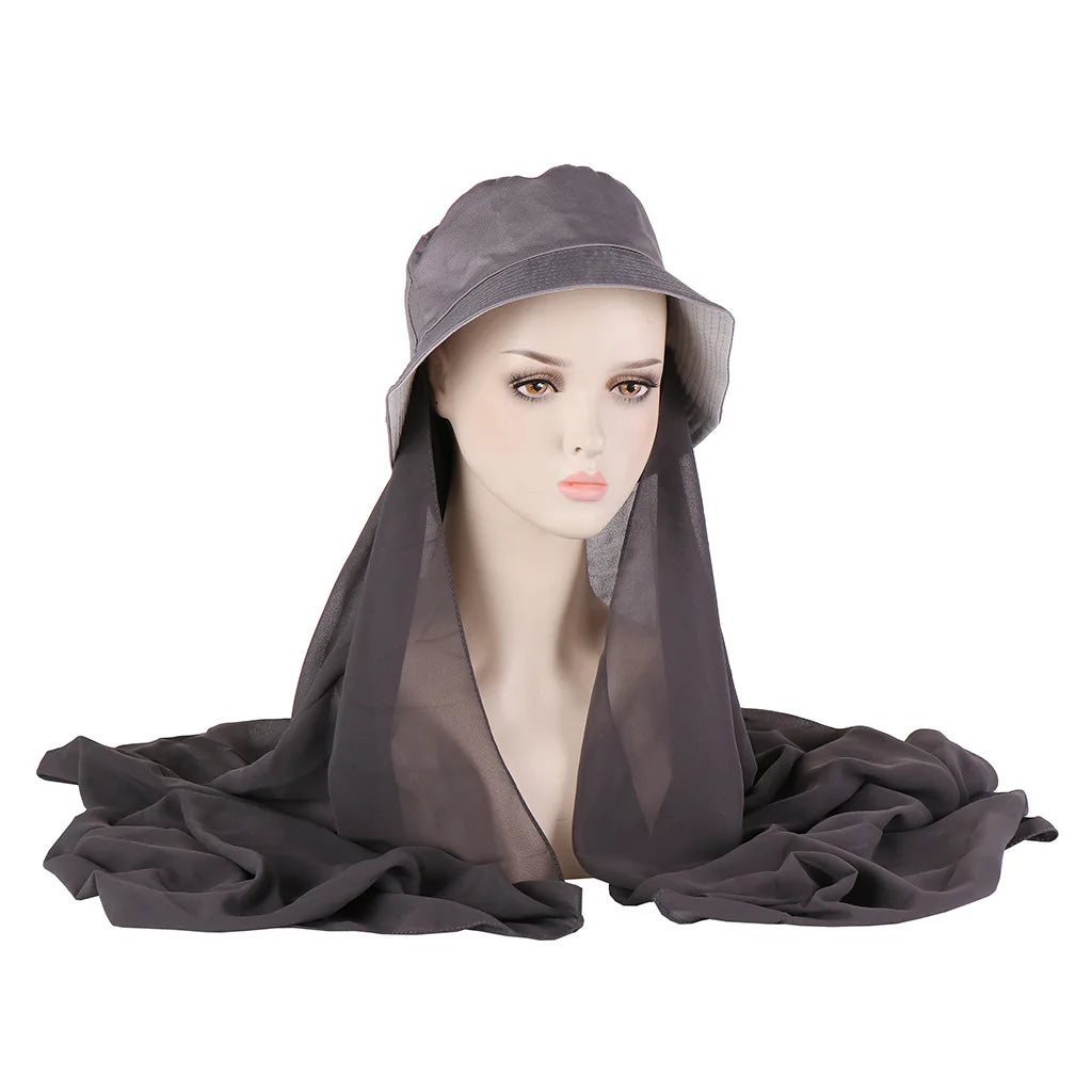 Instant hijab cap