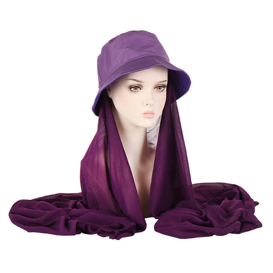 Instant hijab cap