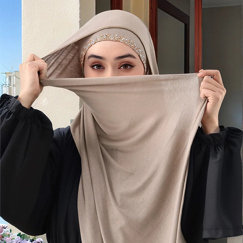Diamond jersey hijab set