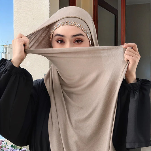Diamond jersey hijab set
