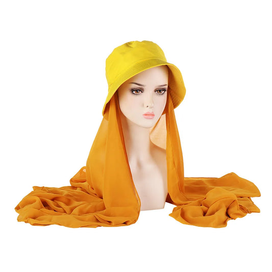 Instant hijab cap