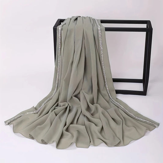 Pearl chiffon hijab