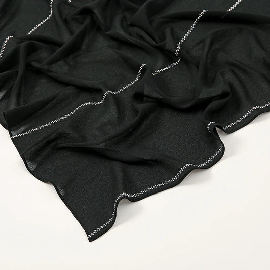 Rhinestone chiffon hijab