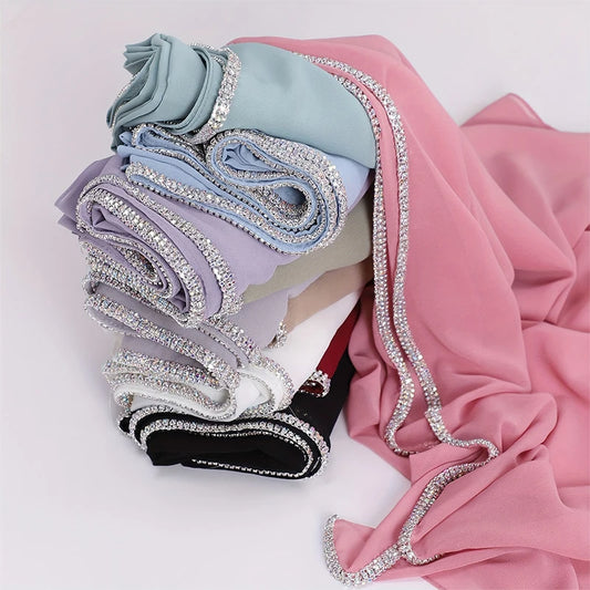 Pearl chiffon hijab