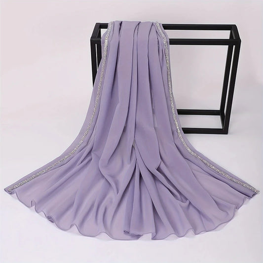Pearl chiffon hijab