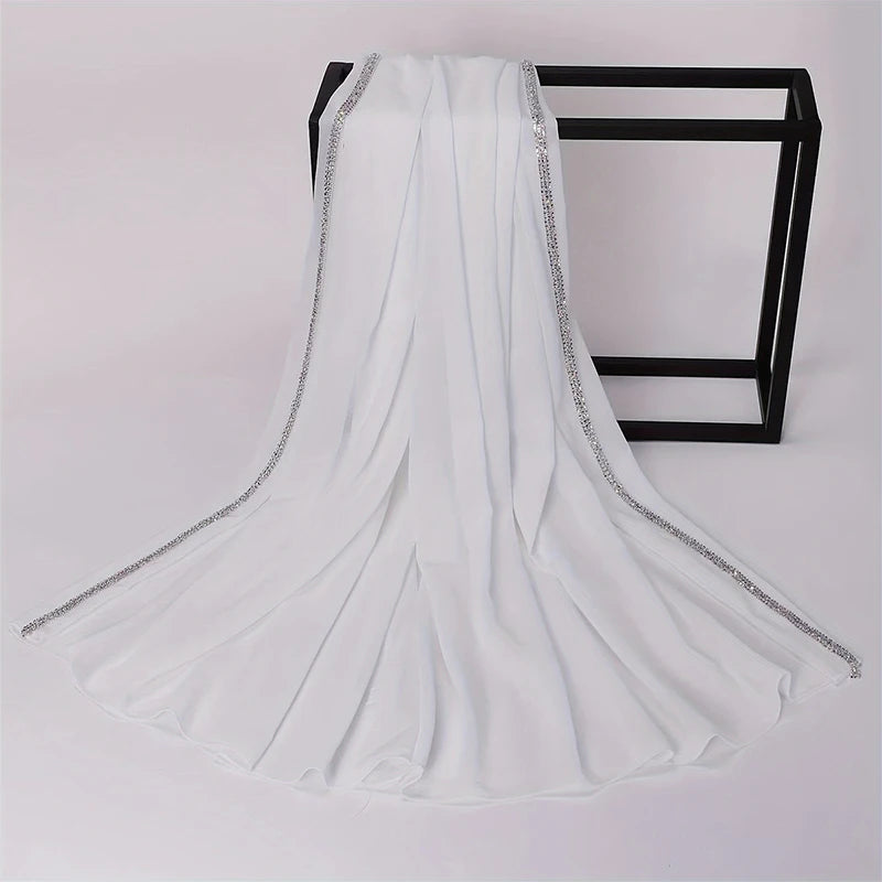 Pearl chiffon hijab