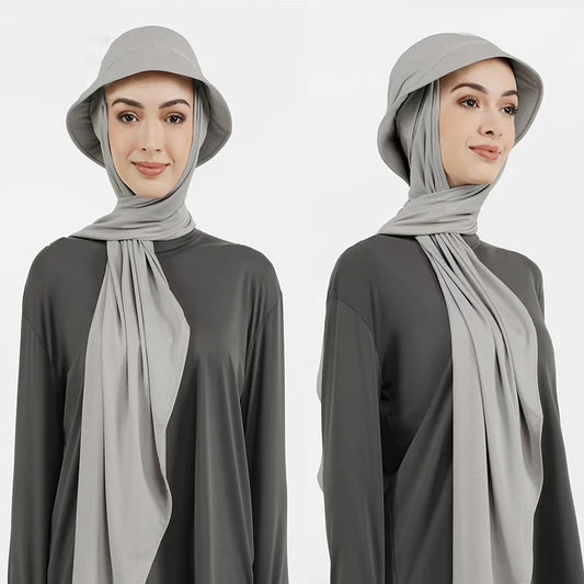 Instant hijab cap